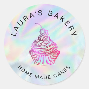 21 PERSONALISED GLOSS CUPCAKE STICKERS HOME BAKING CAKE MAKING WI LABELS