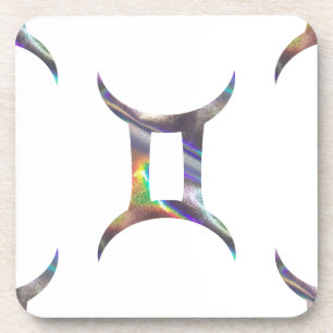 hologram Gemini Drink Coaster