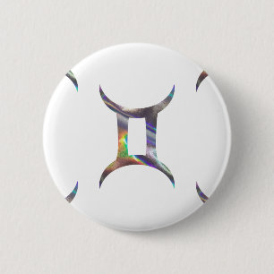 hologram Gemini Pinback Button