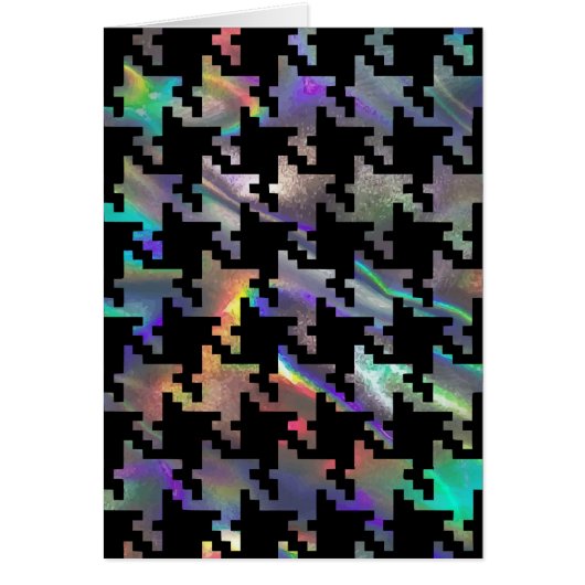 hologram houndstooth cards (Front)
