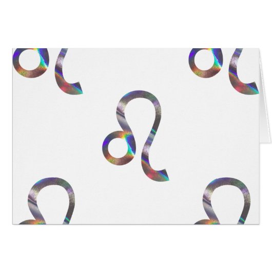 hologram Leo Cards (Front Horizontal)