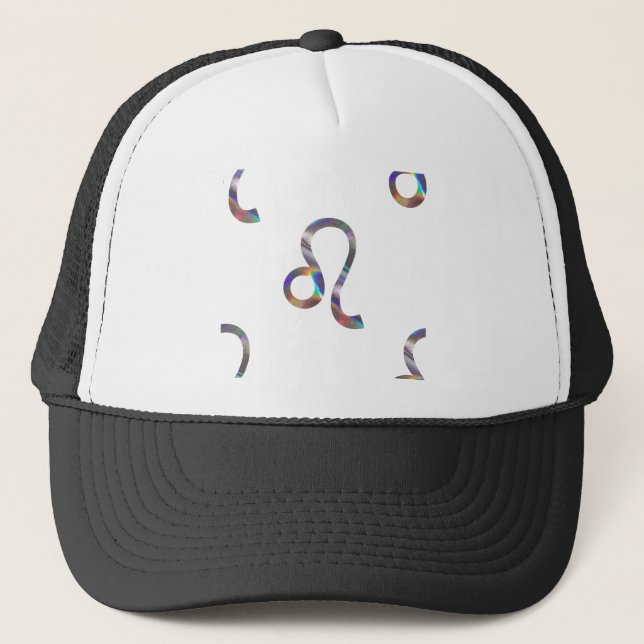 hologram Leo Trucker Hat (Front)