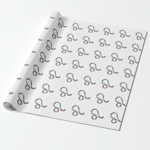 hologram Leo Wrapping Paper