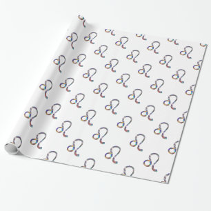 hologram Leo Wrapping Paper