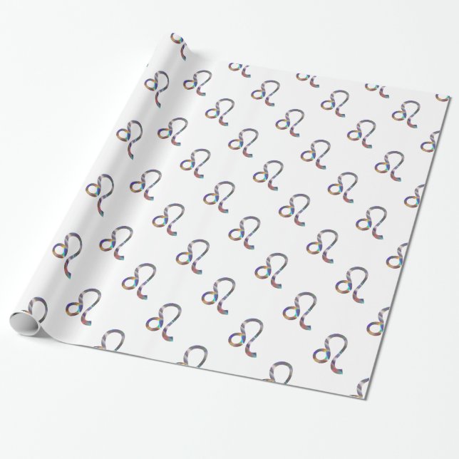 hologram Leo Wrapping Paper (Unrolled)