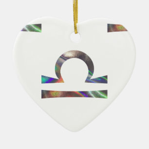 hologram Libra Ceramic Ornament