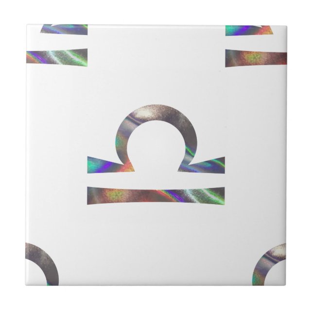 hologram Libra Ceramic Tile (Front)