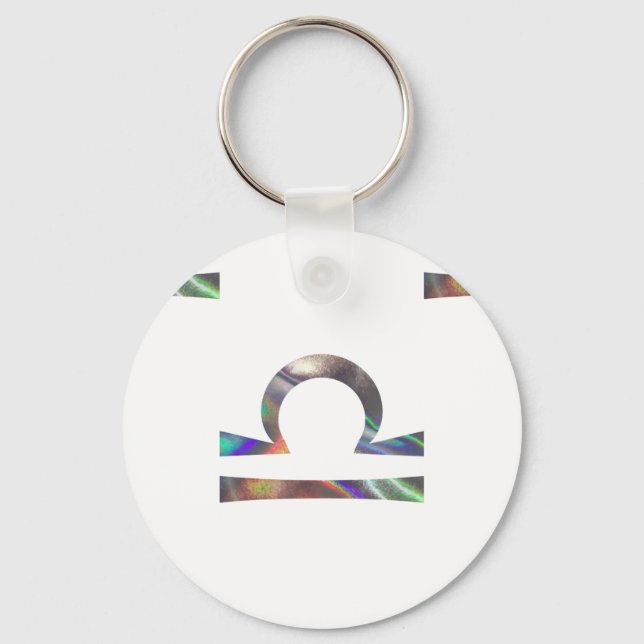 hologram Libra Keychain (Front)