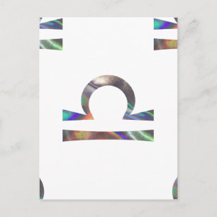 hologram Libra Postcard