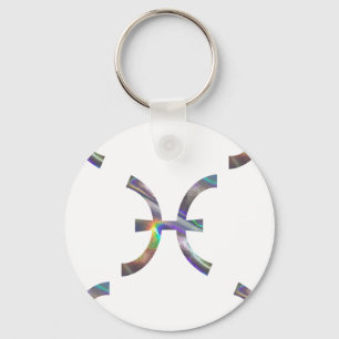 hologram Pisces Keychain