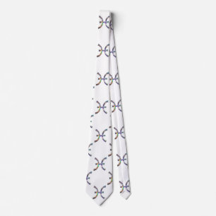 hologram pisces menswear mens neck tie necktie