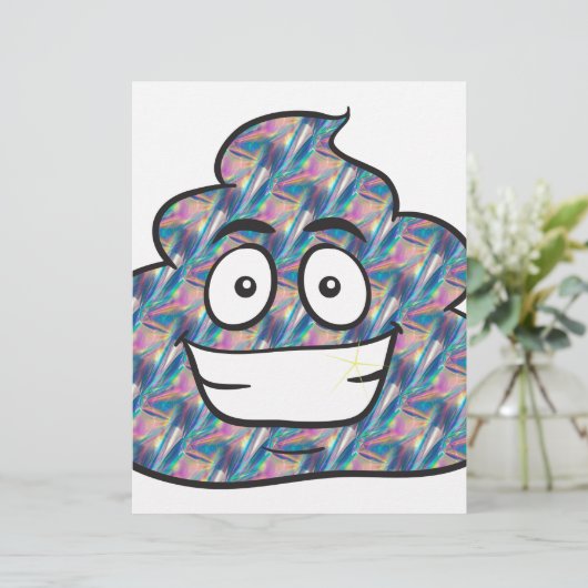 hologram poop emoji (Standing Front)