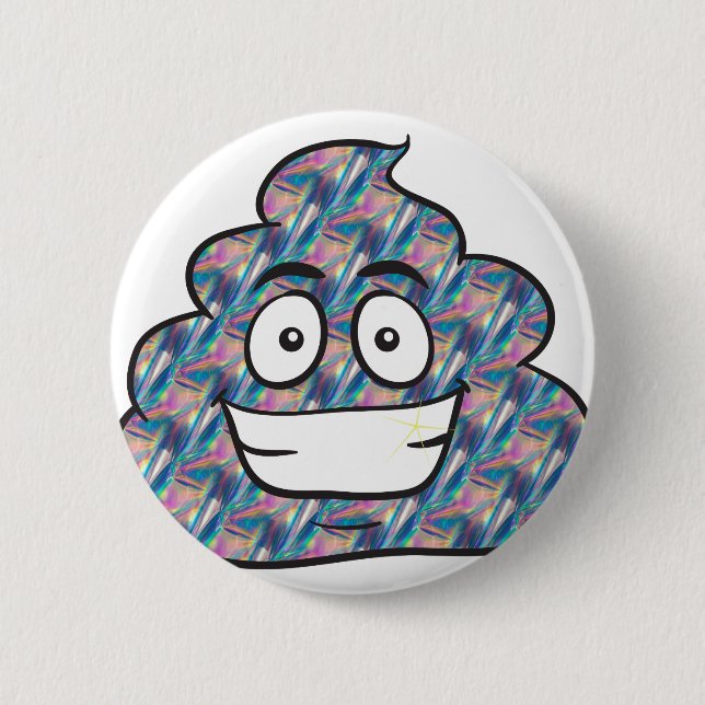 hologram poop emoji button (Front)