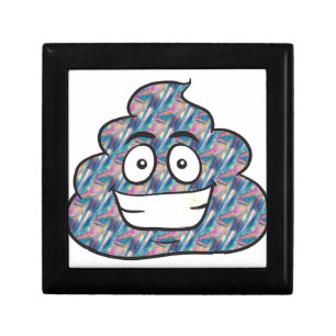 hologram poop emoji jewelry box