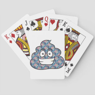 hologram poop emoji poker cards