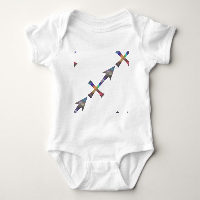 hologram Sagittarius Baby Bodysuit (Front)