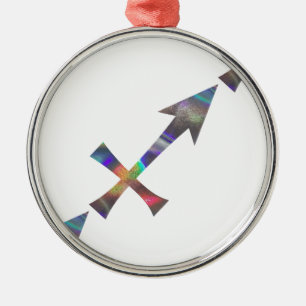 hologram Sagittarius Metal Ornament