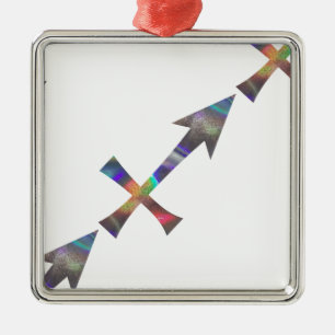 hologram Sagittarius Metal Ornament