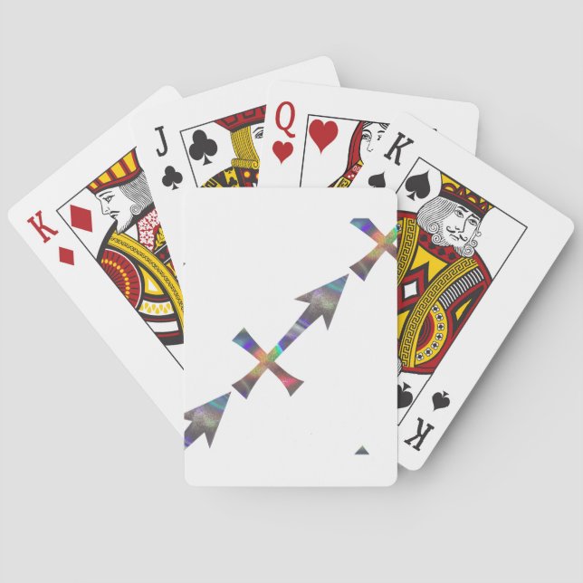 hologram Sagittarius Poker Cards (Back)