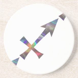 hologram Sagittarius Sandstone Coaster