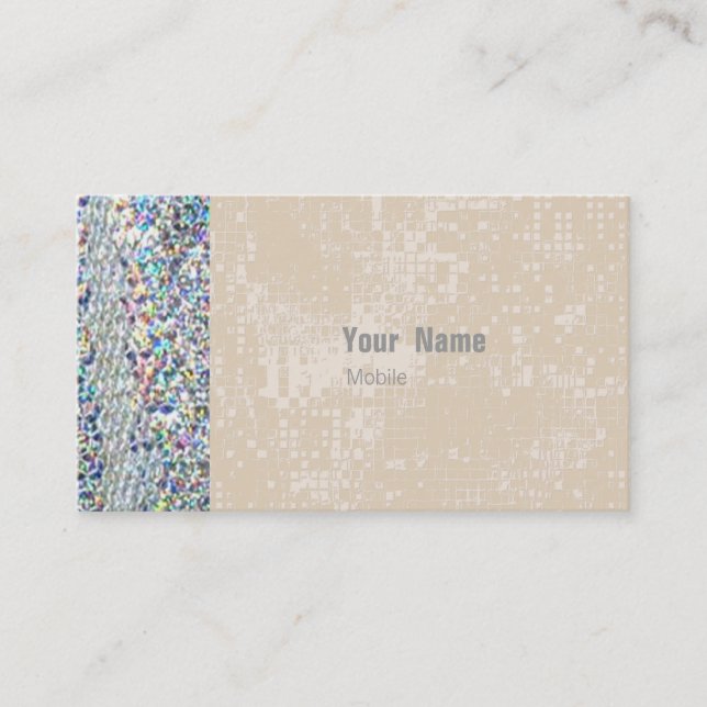 Hologram Sequin Business Card (Front)