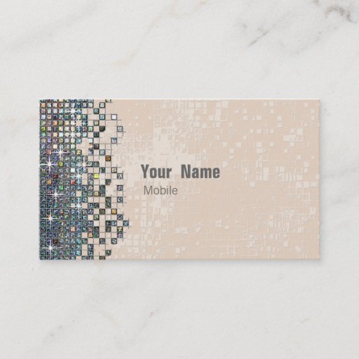 Customizable Hologram Sequin Makeup Artist Business Cards