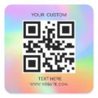 Hologram, Simple QR Small Business Custom QR Code 