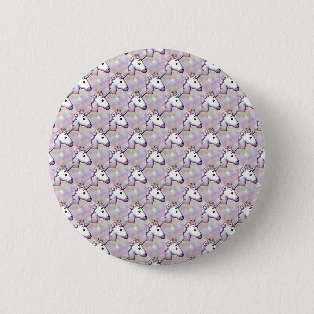 hologram unicorn emoji button (Front)