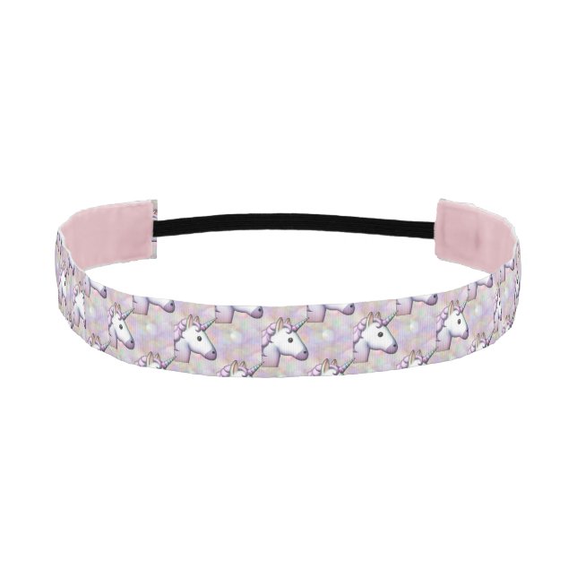 hologram unicorn emoji headband (Front)