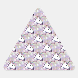 hologram unicorn emoji triangle sticker