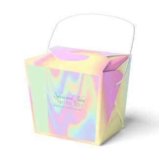 Hologram Wedding Theme Favor Box