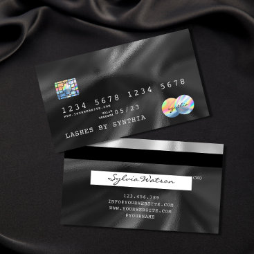 Holograph Black Foil Modern Credit Card Style