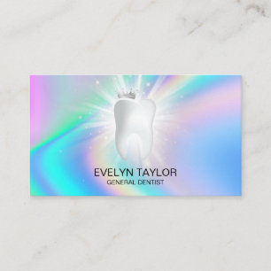 Holograph Dentist Dental Clinic teeth Whitening Business Card
