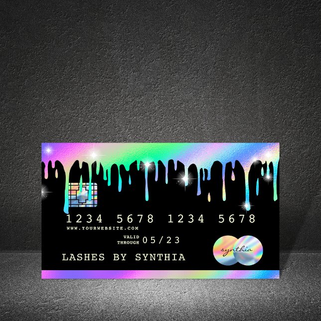 Holograph  Drips Modern Credit Card (Creator Uploaded)
