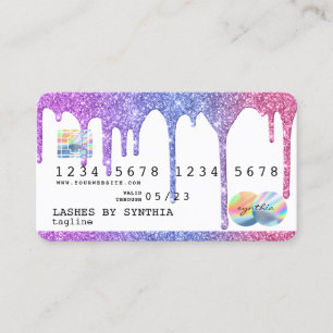 Holograph  Drips Modern Credit Card