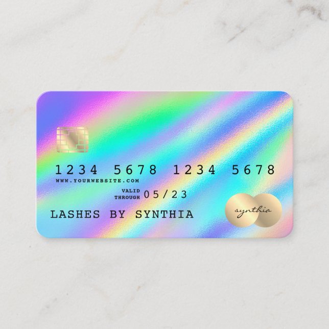 Holograph  Modern Credit Card Style (Front)