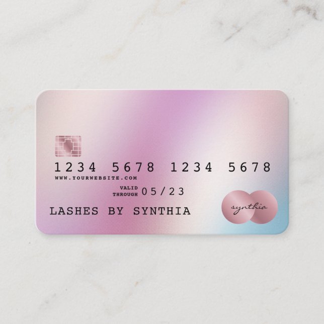 Holograph Modern Credit Card Style (Front)