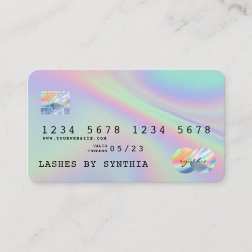 Holograph  Modern Credit Card Style