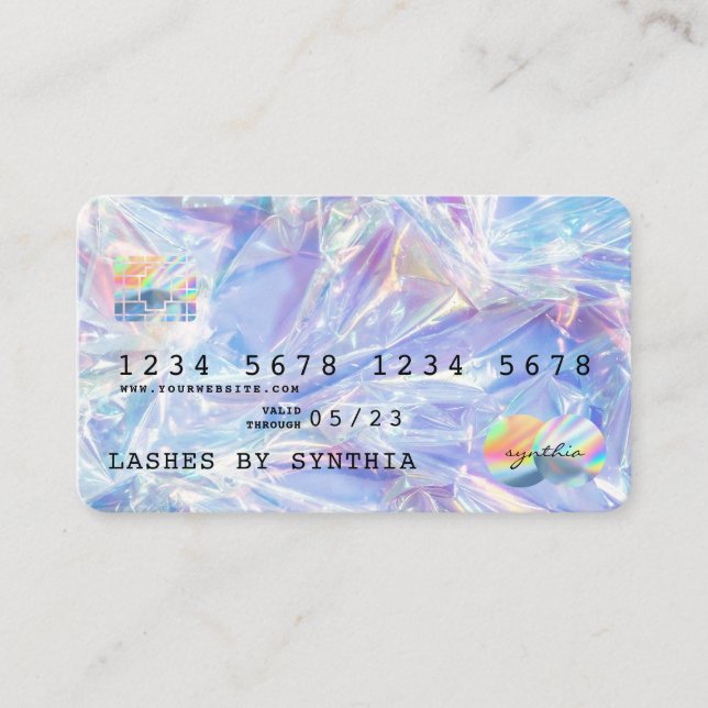 Holograph  Modern Credit Card Style (Front)