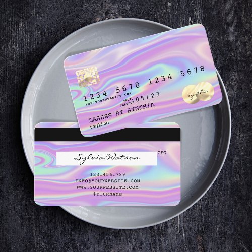 Holograph  Modern Credit Card Style Add Logo