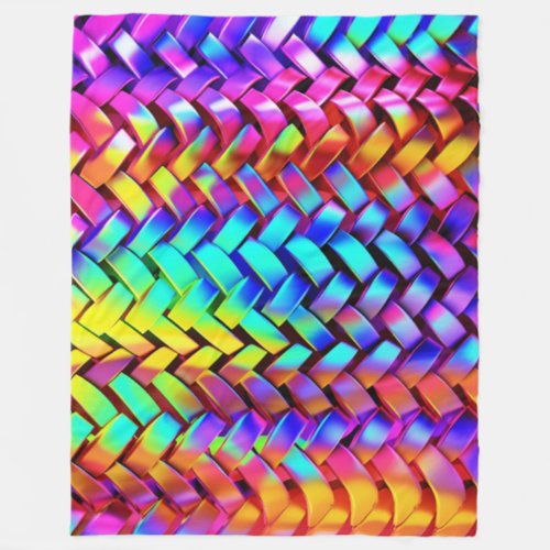 Holographic 3D Metal Style Art Gift Blanket