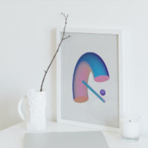 Holographic 80s Modern Futuristic Art