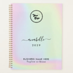Holographic Add Name Year Custom Business Logo Planner