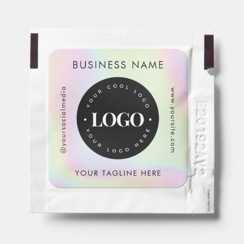 Holographic Add Your Custom Business Company Logo Hand Sanitizer Packet