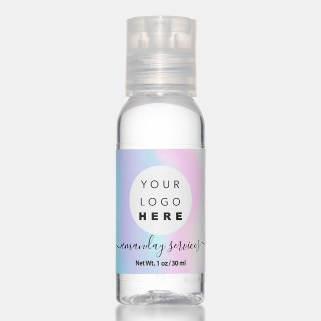 Holographic Add your  Logo Promotional Hand Sanitizer (Front)