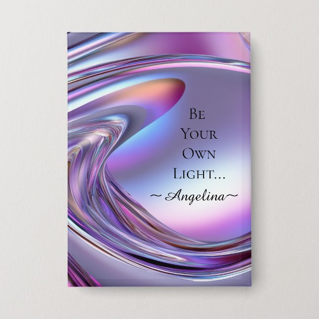 Holographic Aesthetic Button (Front)