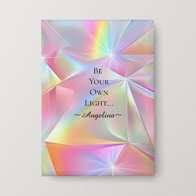 Holographic Aesthetic Button (Front)