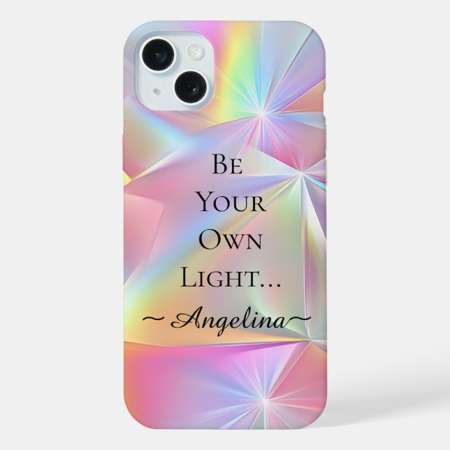 Holographic Aesthetic Iphone Case (Back)