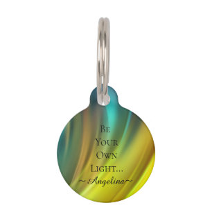Holographic Aesthetic Pet ID Tag