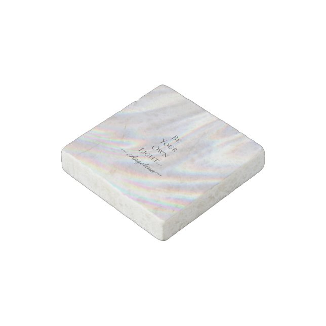 Holographic Aesthetic Stone Magnet (Angled)